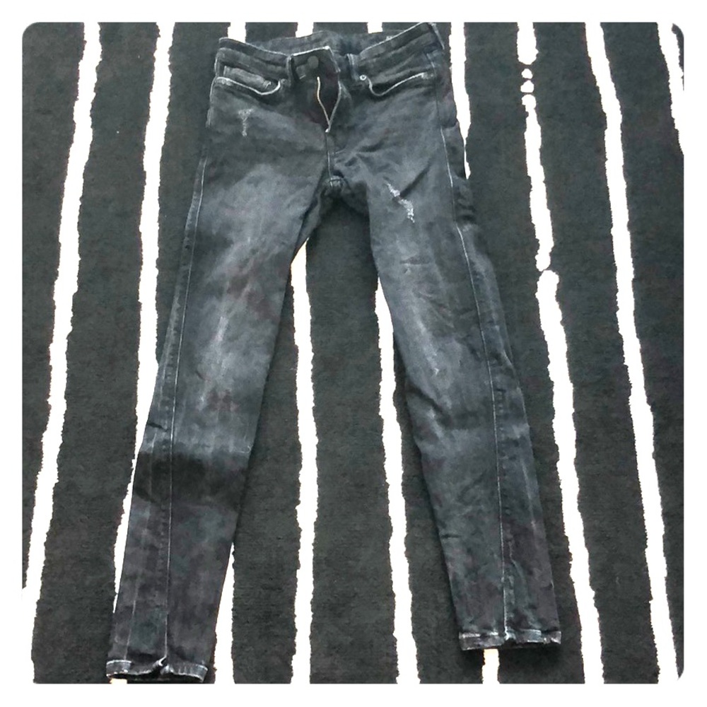 Allsaints ankle derailed jeans